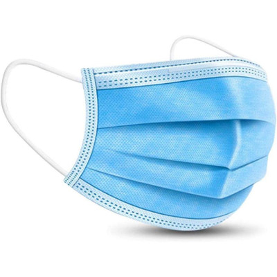 3-Ply Design Breathable Meltblown Material Disposable Earloop Mask