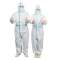 Disposable Coverall Full Body Protective Suit Isolation Clothing with Hooded  Elastic Cuff