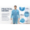 Disposable Pp Sms Non Surgical Level 1 2 3 4 Dental Medical Isolation Gown