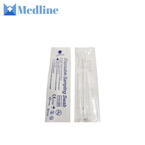 Disposable Flocked Sterile Nylon Sample Collection Nasal Stick Sterile Transport Swab