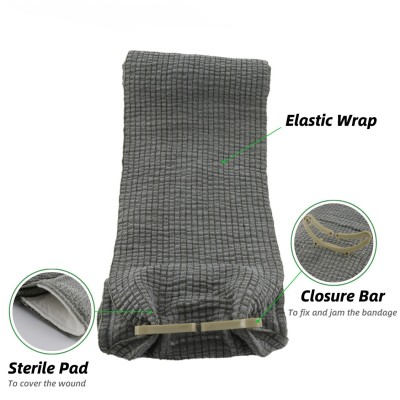 Green First Aid Army Trauma Hemostatic Bandage Pressure Dressing for Military Survival
