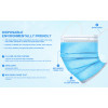 Surgical Mask Disposable Face Mask 3ply Blue Color Non Woven Fabric