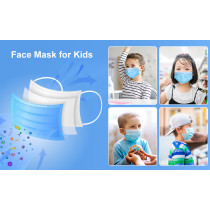 Factory Suppliers Kids Printing Non-woven Earloop Mask Children Disposable Face Mask