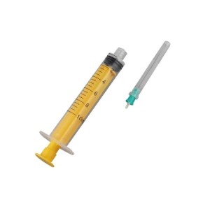 Sterile Safety Orange Cap Free Insulin 30g Needle Syringe with Needle