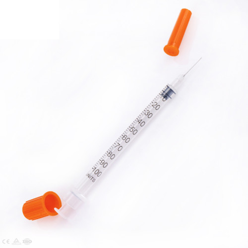 Medical Equipment Eo Gas Sterile 1mL Injection Luer Lock Insulin Syringe