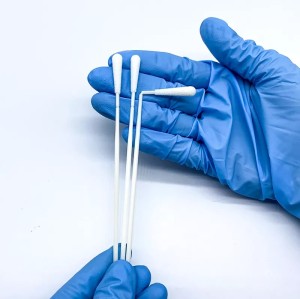 Sterile Microbilogy Test Covid 19 Throat Specimen Collection Nasal Oral Nylon Flocked Swab Stick