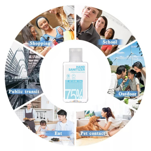 75% Alcohol Disinfectant  Portable Hand Sanitizer Isopropyl Alcohol Sanitizer with Pump 100ml