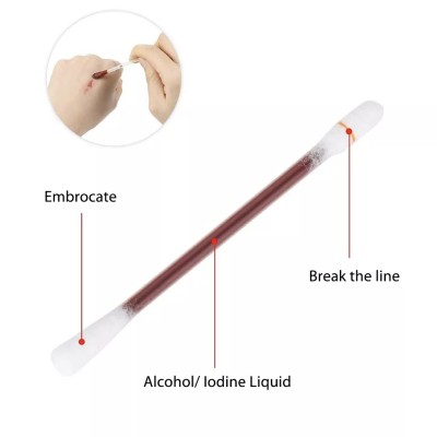 Swab Plus Liquid Filled Cotton Swab Disinfecting Iodophor Sterile Betadine Swabs