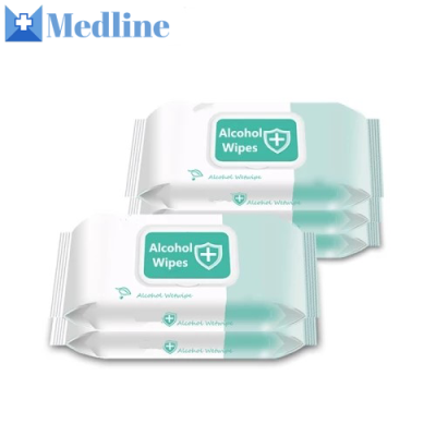 Convenient Antiseptic Wet Wipes Disinfecting Alcholol Wipes
