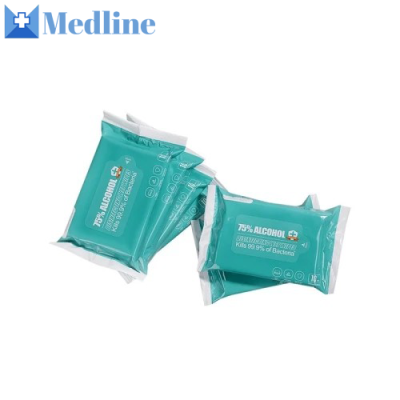 Mini 75% Alcholol Disinfecting Cleaning Antiseptic Antibacterial Wet Wipes Hydrophilic Spunbond