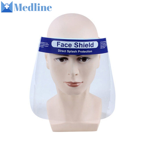 Reusable PPE Transparent Safety Protective  Full Plastic Faceshields