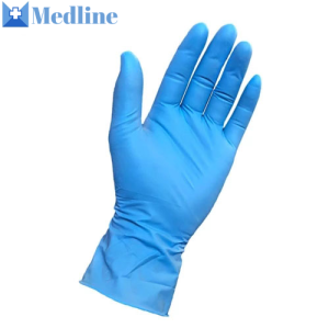 Blue Examination Disposable Black Nitrile Gloves Medical Powder Free