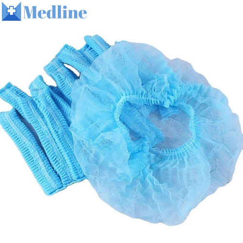 Colorful Medical Disposable Bouffant Cap Round Hat of Non-Woven Fabric