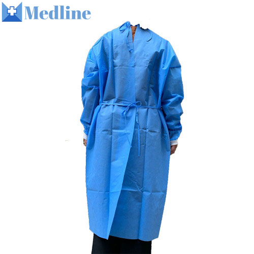 Disposable Pp Sms Non Surgical Aami Level  4 Dental Medical Isolation Gown