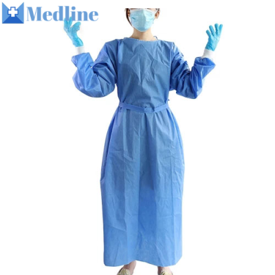 En13795 Reinforce Disposable Fabric Manufacturer Aami Level 4 Surgical Gown