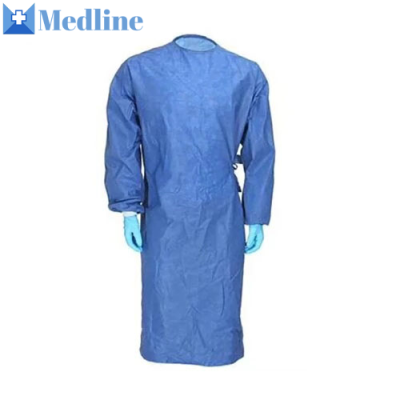 Pp Disposable Doctor Patient Dresses 25gsm Pp Disposable Surgical Gowns