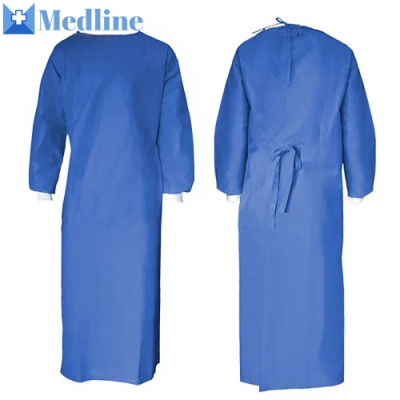 Non Woven Gowns Sterile Disposable Nonwoven Standard Surgical Gown Disposable Medical Gown