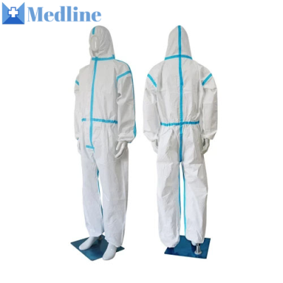 White Medical Gowns Protection Suit Medical Disposable Protective Suit