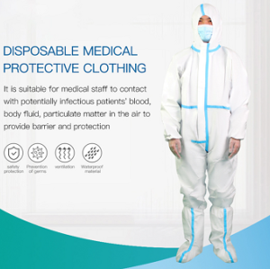 White Medical Gowns Protection Suit Medical Disposable Protective Suit