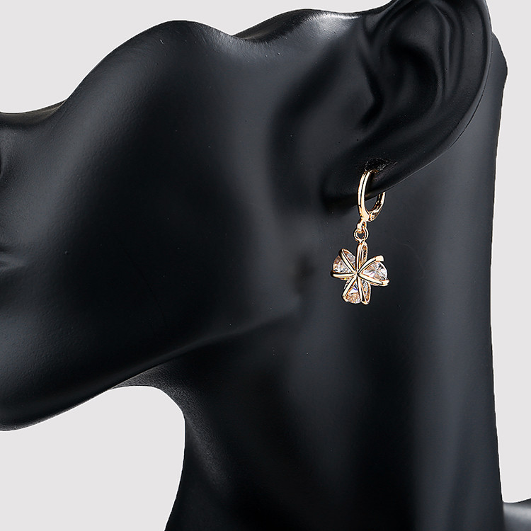 18k gold drop earring set for wholesale