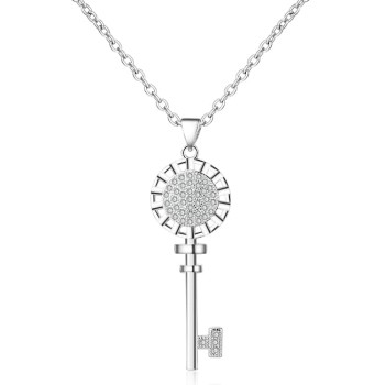 Manufacturer Custom Key Pendant Necklace Fine Jewelry Women's Men's Necklaces Gifts Party