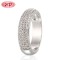 Factory Supply Fashion Jewelry| Simple Design Eternity Band Ring| AAA CZ 18k Glod Plated Rings for Party Wedding Anniversary