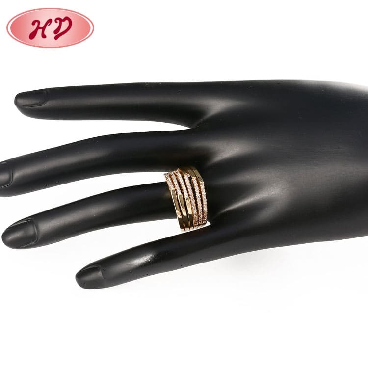 hotsale multilayer gold ring