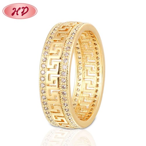 Bulk Rings with Metal Chinese Element Design| AAA CZ 18k Gold Rings for Men Women Mens Jewellery| Special Design Jewelry Wholesale