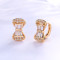 Cuztomized Wholesale 18k Gold Huggie| Small Gold Bow Tie Knot Hinged Hoop Earrings For Women| Trendy CZ Girls Huggie Earrings Wholesale