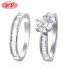 Wholesale White Gold Couple Rings | Infinite Love Engagement Matching Rings| AAA Cubic Zirconia Rings For Couples Wedding