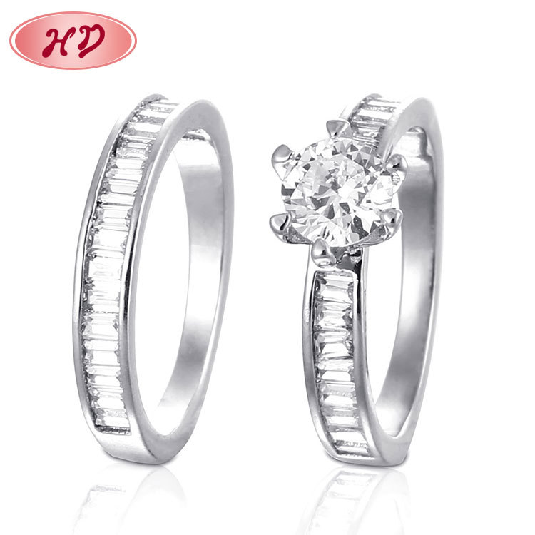 Cubic Zirconia Eternal Couple Rings 