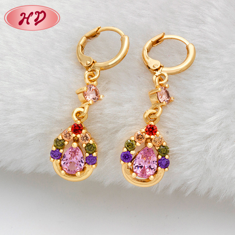 Cubic Zirconia waterdrop Drop earrings in bulks