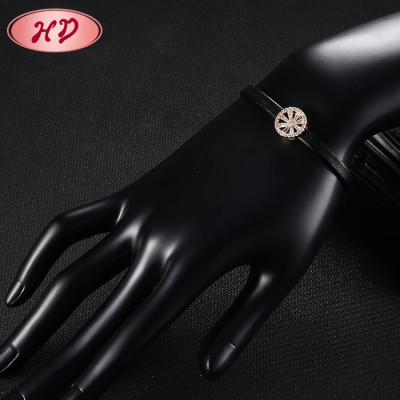 Bulks Trinket Chain Bracelets| Hiphop Casual Punk Style Weel Design| 18K gold AAA Cubic Zirconia Leather Chain Bracelets for Men Women Girl Unisex Party Gifts