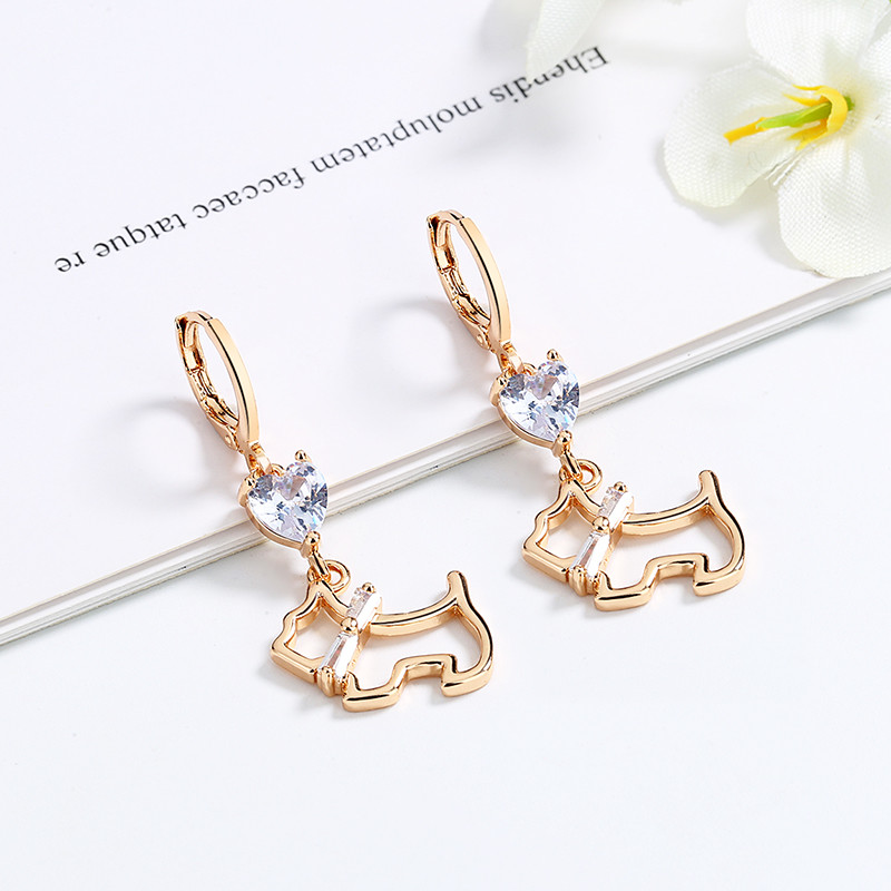 cat drop earrings