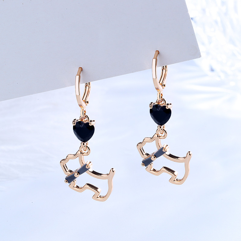 cat earring black