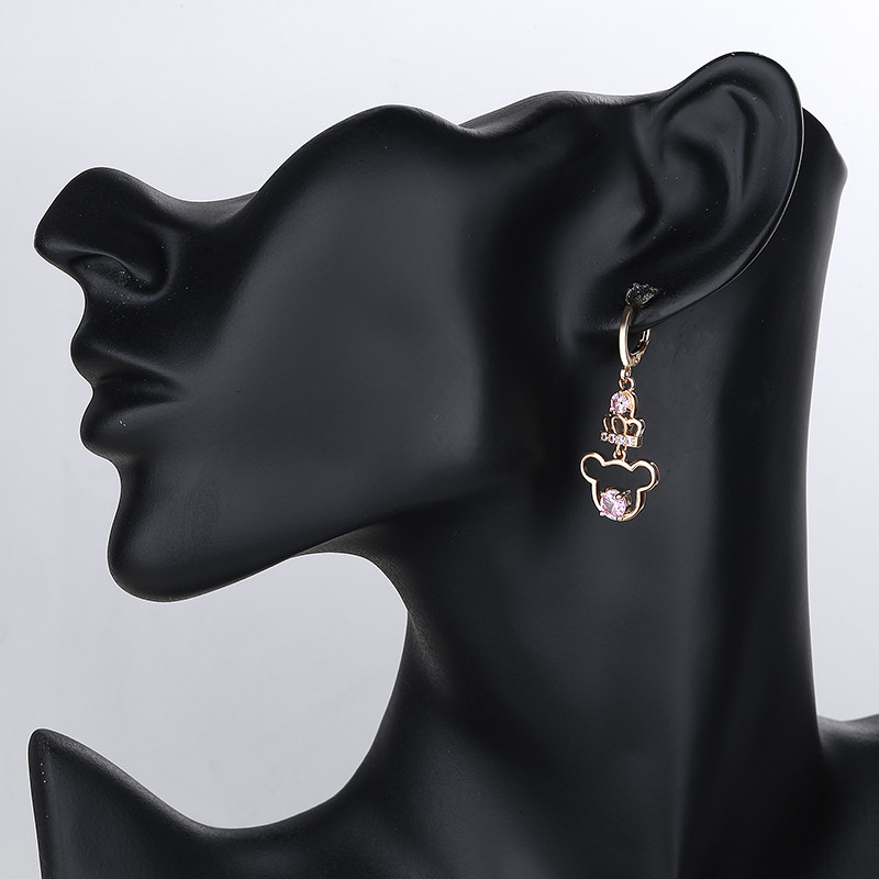 Four Leave Clover drop earrings set