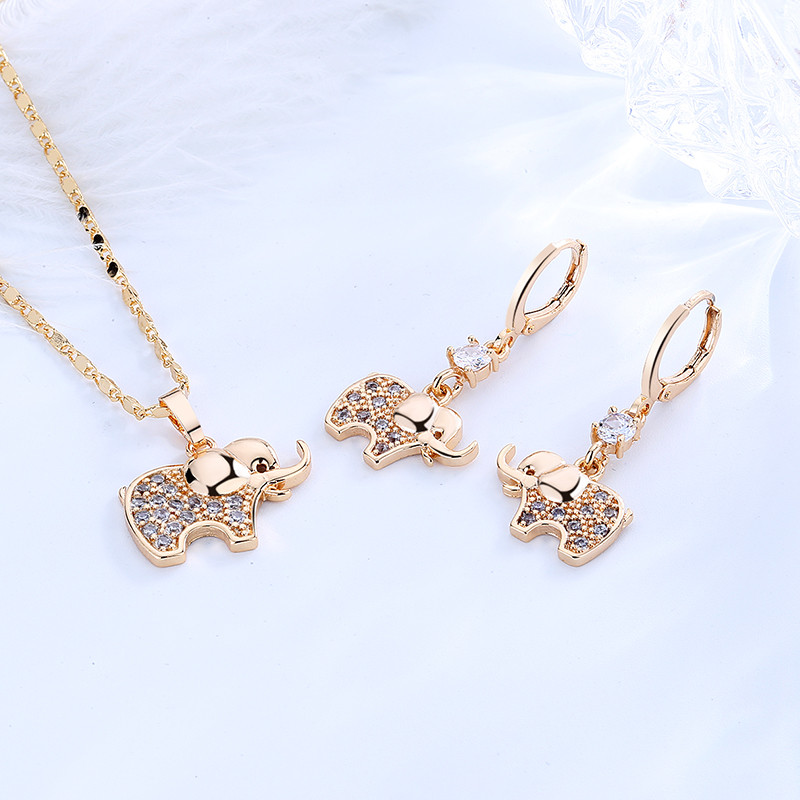 3pcs 18k gold jewelry sets