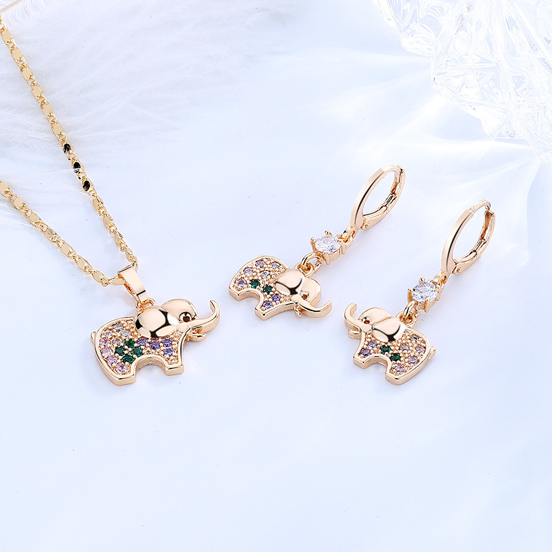 elephant jewelry set