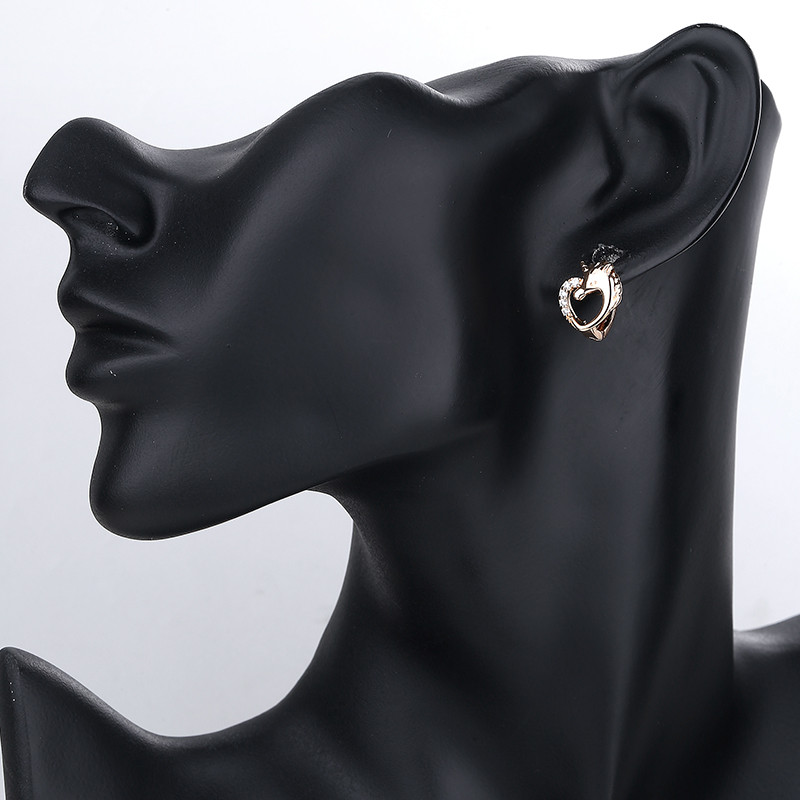 white unicorn huggie earring