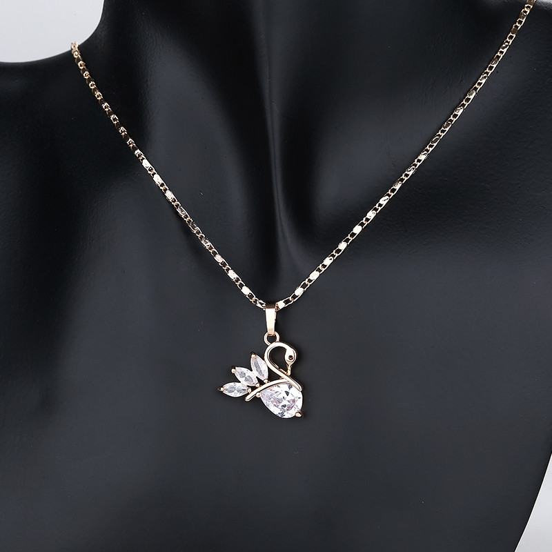 white swan necklace