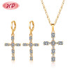 2023 Wholesale Fashion Designs | Crystals 18k Gold Post AAA CZ | Ladies Jewelry Earrings Sets Pendent For Women