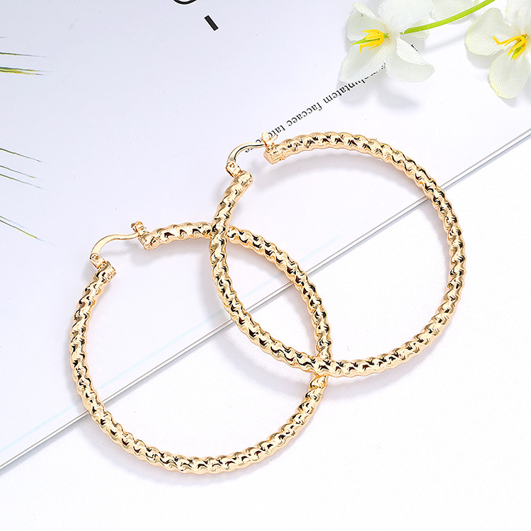 Wrapped Large Ear Hoops for Women