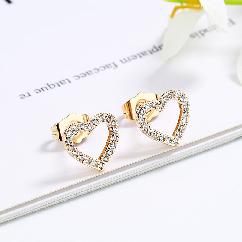 Heart Stud Earrings