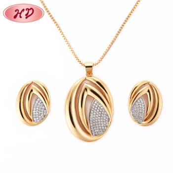 Custom Fashion Jewelry Wholesale| Stud Earrings Necklace Sets Special Design Elegant Trendy Stylish| Semijoias Conjunto Banhada 18k Zircnia