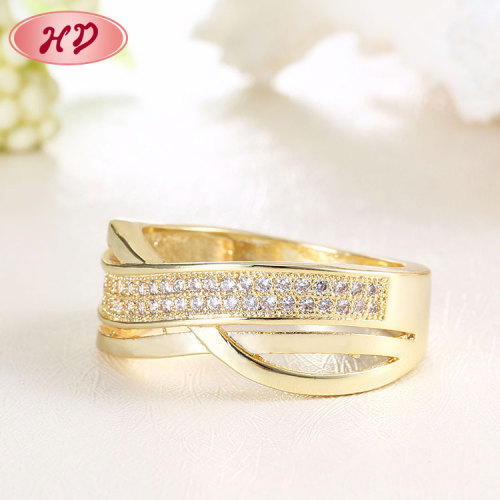 Bespoke Jewelry Wholesaler| Chunky Eight Eternal Love Symbol Cross Layer White Gold Plated |Cubic Zirconia Rhodium Plating Promise Rings
