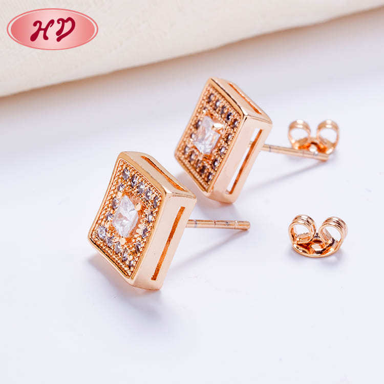 square stud earrings