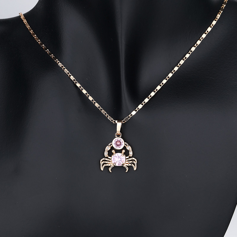 pink cz cancer jewelry set