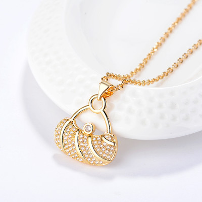 Women Pendant Jewelry holesale| Custom Pendant Necklace Longevity Lock Chinese Style Lucky Sign Best Wishes| Cubic Zirconia 18k Yellow White Gold Rhodium Plated Accessories