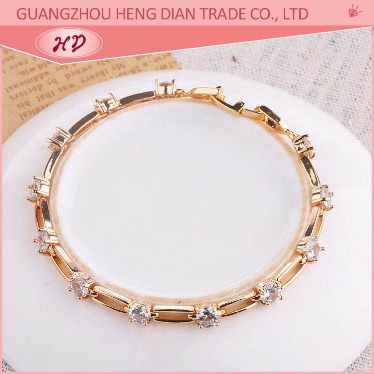 Thick Cubic Zirconia Chain Bracelets for Women 2