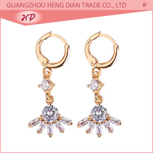 Batch Cubic Zirconia Drop Earrings| White Multicolor Exaggerate Dazzling Fancy CZ Dangle | Hypoallergenic 18k Gold Plated Jewelry for Women